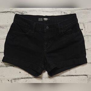 Old Navy Semi Fitted Women's Black Denim Shorts